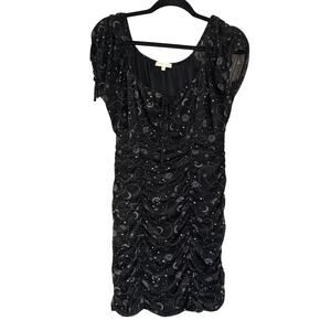 Ultra Flirt Celestial Fairy Whimsygoth Bodycon Cap Sleeve Mini Dress Women’s L